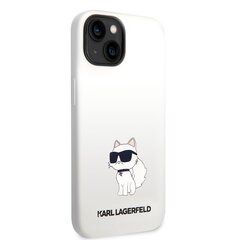 Karl Lagerfeld Liquid Silicone Choupette NFT Case for iPhone 14 Plus White цена и информация | Чехлы для телефонов | kaup24.ee