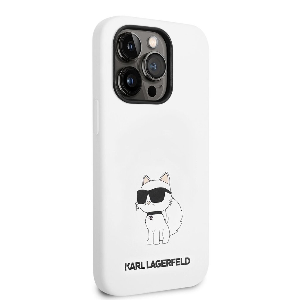 Karl Lagerfeld Liquid Silicone Choupette NFT Case for iPhone 14 Pro Max White hind ja info | Telefoni kaaned, ümbrised | kaup24.ee