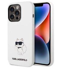 Karl Lagerfeld Liquid Silicone Choupette NFT Case for iPhone 14 Pro Max White цена и информация | Чехлы для телефонов | kaup24.ee