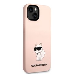 Karl Lagerfeld Liquid Silicone Choupette NFT Case for iPhone 14 Pink цена и информация | Чехлы для телефонов | kaup24.ee