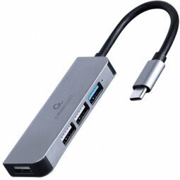 USB Centrmezgls Gembird 4-port USB Type-C Hub цена и информация | USB jagajad, adapterid | kaup24.ee