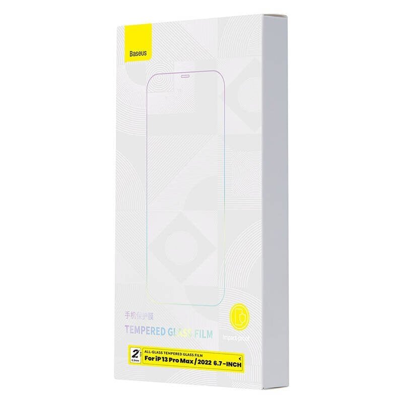 Baseus Tempered Glass 0.3mm for iPhone 14 Plus|13 Pro Max (2 pcs) цена и информация | Ekraani kaitsekiled | kaup24.ee
