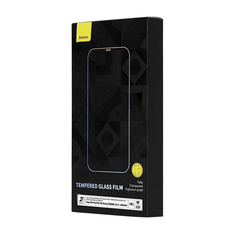 Baseus Crystal Tempered Glass Anti-blue light and Dust-proof 0.3mm for iPhone 14|13|13 Pro (2pcs) hind ja info | Ekraani kaitsekiled | kaup24.ee