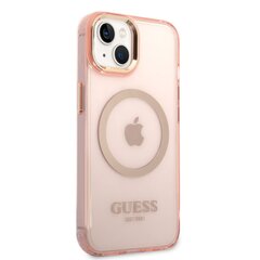 Guess Translucent MagSafe Compatible Case for iPhone 14 Pink цена и информация | Чехлы для телефонов | kaup24.ee