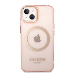 Guess Translucent MagSafe Compatible Case for iPhone 14 Pink hind ja info | Telefoni kaaned, ümbrised | kaup24.ee