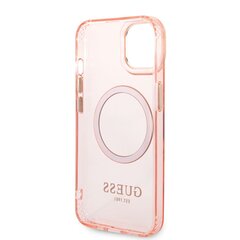 Guess Translucent MagSafe Compatible Case for iPhone 14 Plus Pink hind ja info | Telefoni kaaned, ümbrised | kaup24.ee