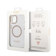 Guess Transparent MagSafe Compatible Case for iPhone 14 Plus Gold цена и информация | Чехлы для телефонов | kaup24.ee