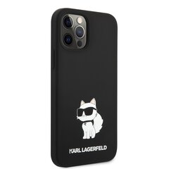 Karl Lagerfeld Liquid Silicone Choupette NFT Case for iPhone 12|12 Pro Black цена и информация | Чехлы для телефонов | kaup24.ee