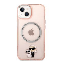 Karl Lagerfeld MagSafe Compatible Case IML Karl and Choupette NFT for iPhone 14 Pink цена и информация | Чехлы для телефонов | kaup24.ee