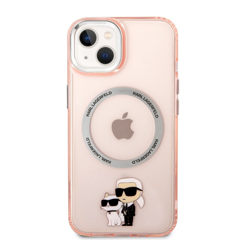 Karl Lagerfeld MagSafe Compatible Case IML Karl and Choupette NFT for  iPhone 14 Pink цена | kaup24.ee