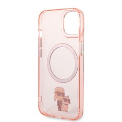 Karl Lagerfeld MagSafe Compatible Case IML Karl and Choupette NFT for iPhone 14 Plus Pink цена и информация | Чехлы для телефонов | kaup24.ee