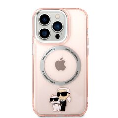 Karl Lagerfeld MagSafe Compatible Case IML Karl and Choupette NFT for iPhone 14 Pro Max Pink hind ja info | Telefoni kaaned, ümbrised | kaup24.ee