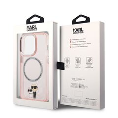 Karl Lagerfeld MagSafe Compatible Case IML Karl and Choupette NFT for iPhone 14 Pro Max Pink hind ja info | Telefoni kaaned, ümbrised | kaup24.ee