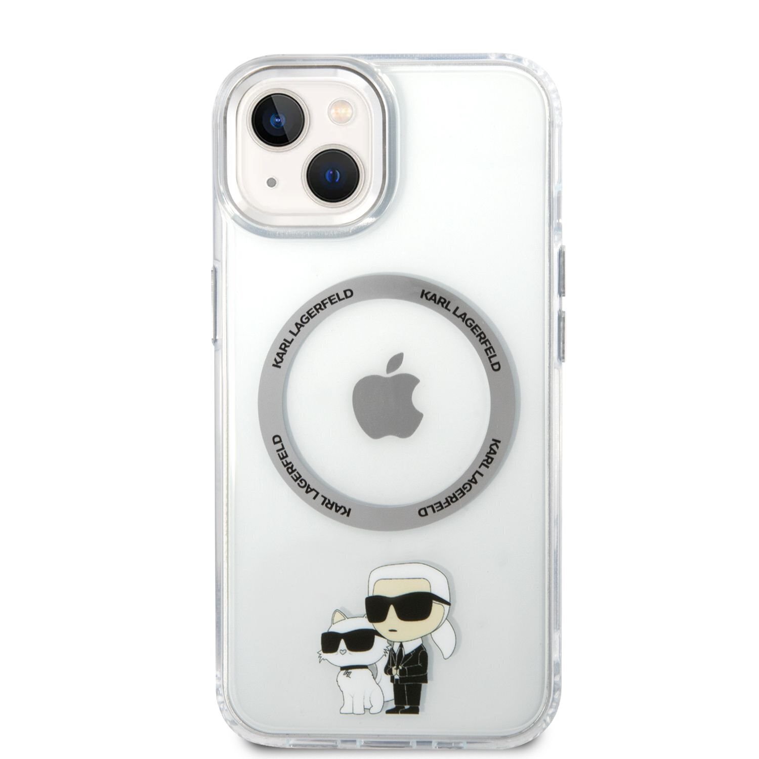 Karl Lagerfeld MagSafe Compatible Case IML Karl and Choupette NFT for iPhone  14 Plus Transparent цена | kaup24.ee