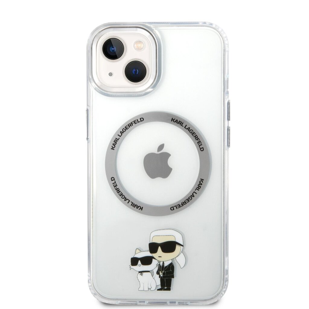 Karl Lagerfeld MagSafe Compatible Case IML Karl and Choupette NFT for iPhone 14 Plus Transparent цена и информация | Telefoni kaaned, ümbrised | kaup24.ee