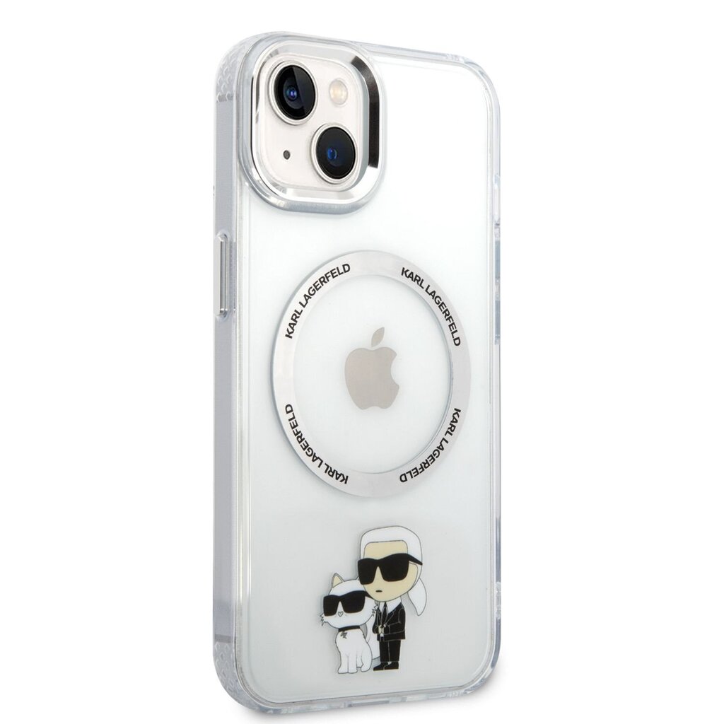 Karl Lagerfeld MagSafe Compatible Case IML Karl and Choupette NFT for iPhone  14 Plus Transparent цена | kaup24.ee