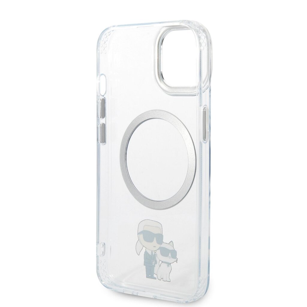 Karl Lagerfeld MagSafe Compatible Case IML Karl and Choupette NFT for iPhone 14 Plus Transparent hind ja info | Telefoni kaaned, ümbrised | kaup24.ee