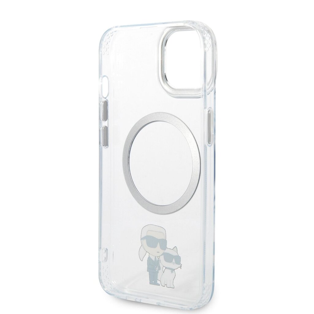 Karl Lagerfeld MagSafe Compatible Case IML Karl and Choupette NFT for iPhone 14 Plus Transparent цена и информация | Telefoni kaaned, ümbrised | kaup24.ee