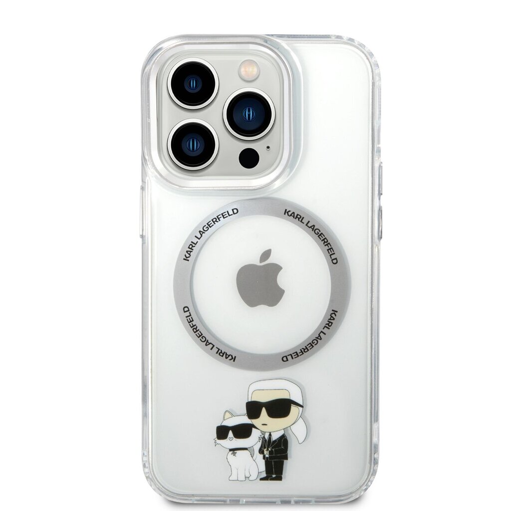 Karl Lagerfeld MagSafe Compatible Case IML Karl and Choupette NFT for iPhone 14 Pro Transparent цена и информация | Telefoni kaaned, ümbrised | kaup24.ee