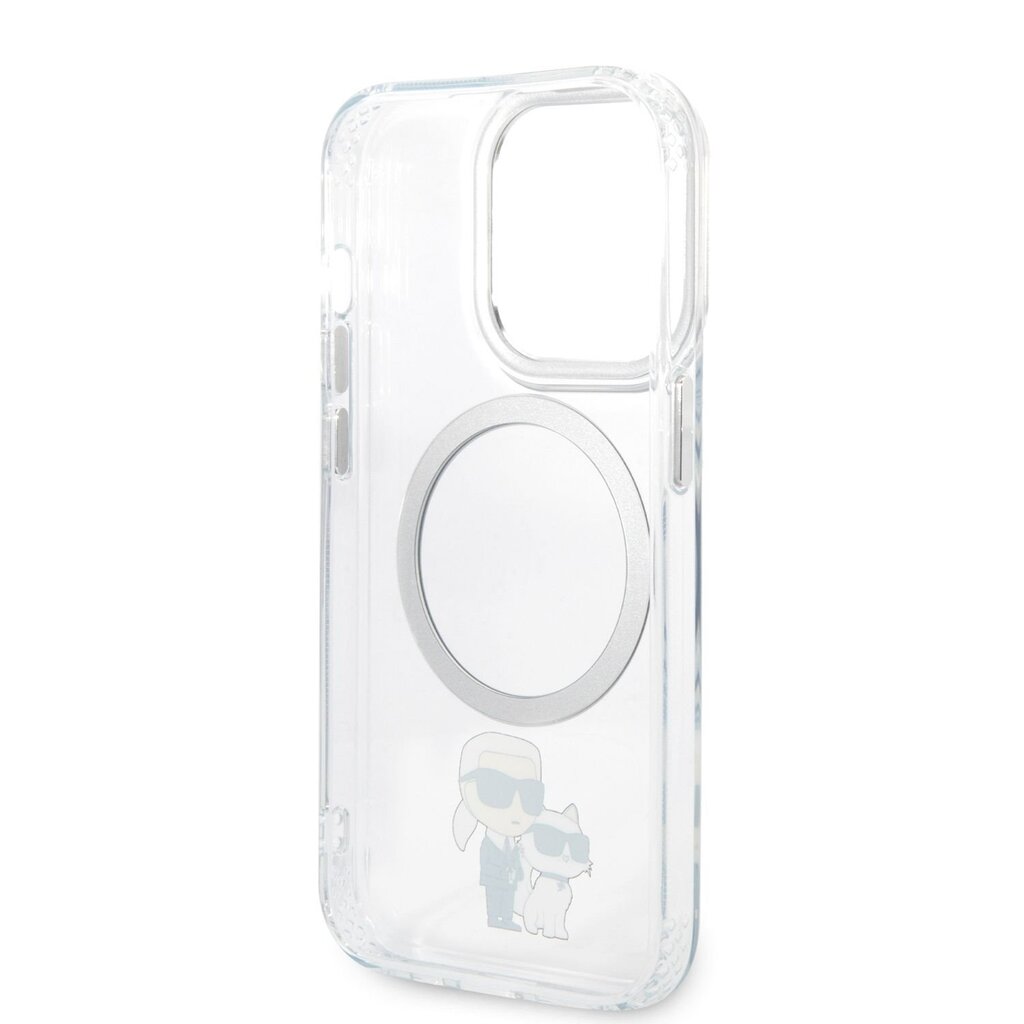 Karl Lagerfeld MagSafe Compatible Case IML Karl and Choupette NFT for iPhone 14 Pro Transparent цена и информация | Telefoni kaaned, ümbrised | kaup24.ee