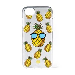 Apple iPhone 6/6S/7 cover Teen Pineapple By Celly Transparent hind ja info | Telefoni kaaned, ümbrised | kaup24.ee