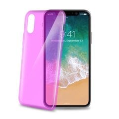 Apple iPhone X/Xs Cover UltraThin By Celly Pink цена и информация | Чехлы для телефонов | kaup24.ee