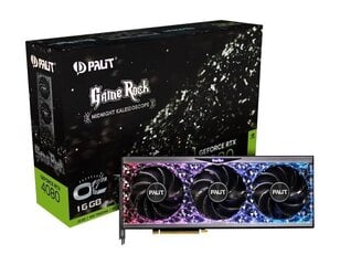 Palit GeForce RTX 4080 GameRock OC, 16 ГБ|GDDR6X|256 бит|PCIE 4.0 16x|GPU 2205 МГц |1xHDMI|3xDisplayPort|NED4080S19T2-1030G цена и информация | Видеокарты | kaup24.ee