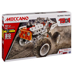 Металлический конструктор 15в1 Meccano Super Truck, 6052632 цена и информация | Конструкторы и кубики | kaup24.ee