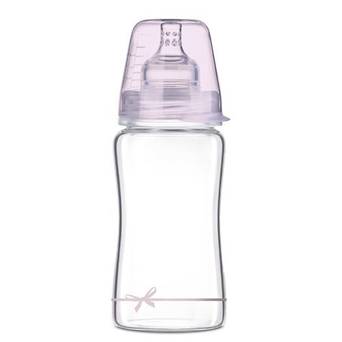 Klaaspudel Lovi Diamond glass Baby Shower girl, 250 ml hind ja info | Lutipudelid ja aksessuaarid | kaup24.ee