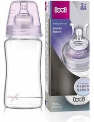 Стеклянная бутылочка Lovi Diamond glass Baby Shower girl, 250 мл цена и информация | Бутылочки и аксессуары | kaup24.ee