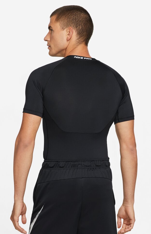 Nike meeste treeningsärk NP DF TIGHT TOP SS, must hind ja info | Meeste T-särgid | kaup24.ee