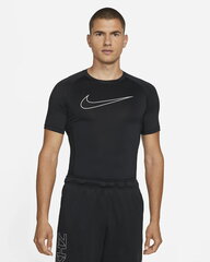 Nike meeste treeningsärk NP DF TIGHT TOP SS, must hind ja info | Meeste T-särgid | kaup24.ee