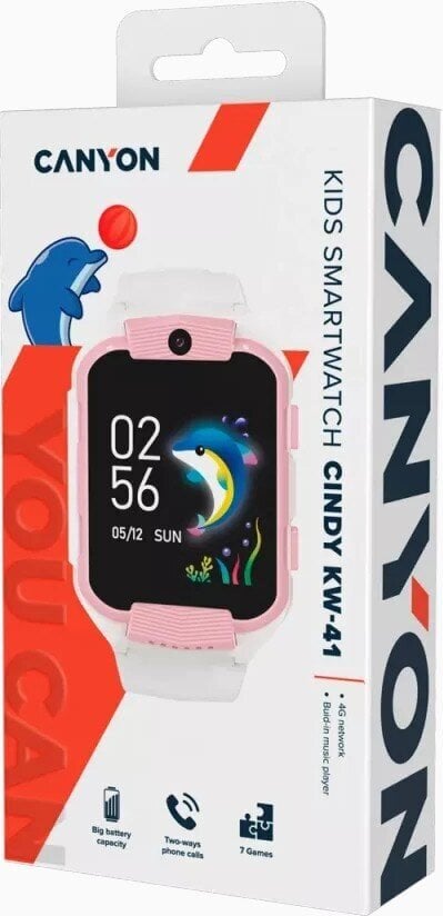 Canyon Cindy KW-41 White/Pink hind ja info | Nutikellad (smartwatch) | kaup24.ee