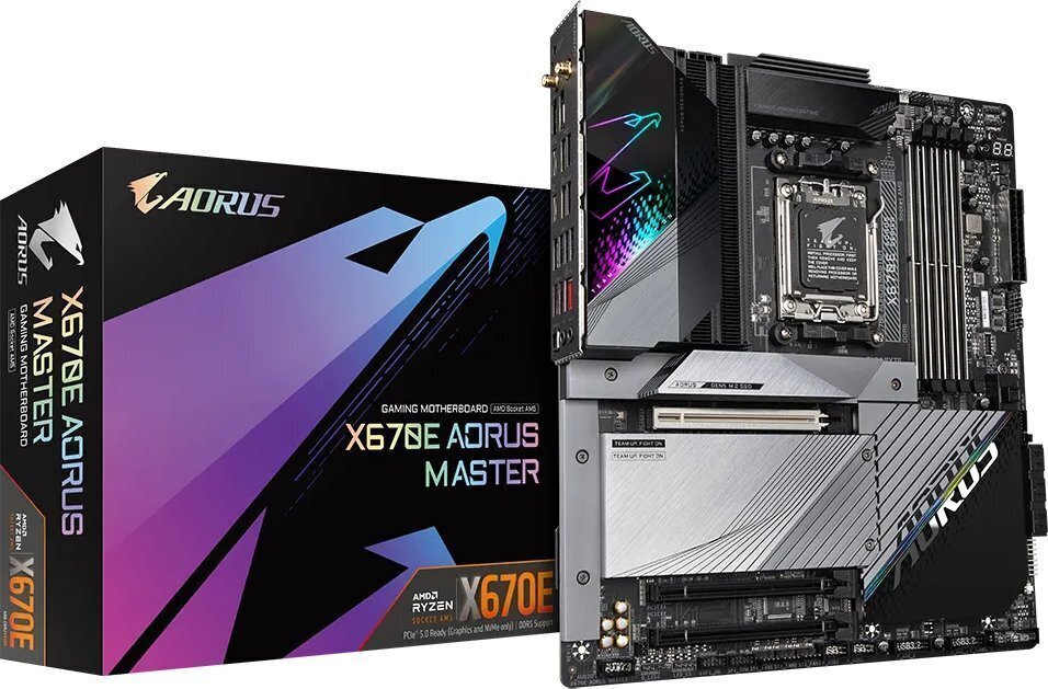 Gigabyte AMD X670E AORUS Master, E-ATX, AM5, DDR5, WIFI hind ja info | Emaplaadid | kaup24.ee