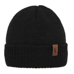 Мужская шапка Need 4You, чёрный, мериносовая шерсть цена и информация | Мужские шарфы, шапки, перчатки | kaup24.ee
