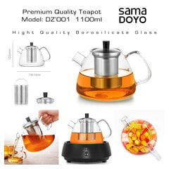 Klass Teekann roostevabast terasest filtriga, DZ001, Premium klass, Premium Quality Teapot, 1100 ml hind ja info | Klaasid, tassid ja kannud | kaup24.ee