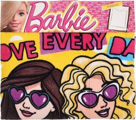 Lasterätik poncho Barbie, 50x100 cm hind ja info | Rätikud, saunalinad | kaup24.ee