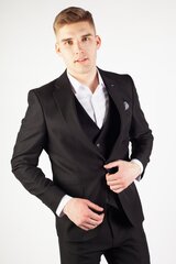 Мужской пиджак Frappoli 6111ALFREDOSIYAHJACK-48 цена и информация | Мужские пиджаки | kaup24.ee