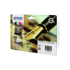 Tindikassett Epson T16XL, sinine, roosa, must, kollane цена и информация | Картриджи для струйных принтеров | kaup24.ee