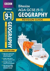 BBC Bitesize AQA GCSE (9-1) Geography Revision Guide for home learning, 2021   assessments and 2022 exams: for home learning, 2022 and 2023 assessments and exams цена и информация | Книги для подростков и молодежи | kaup24.ee