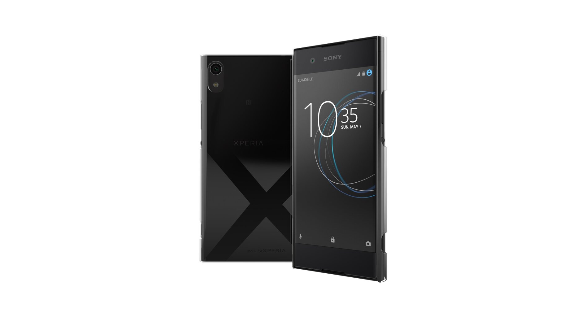 Sony Xperia XA1 cover Crystal By Muvit Black hind ja info | Telefoni kaaned, ümbrised | kaup24.ee