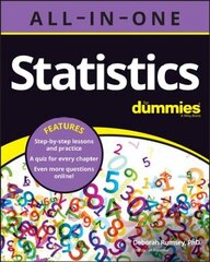 Statistics All-in-One For Dummies (plus Chapter Quizzes Online) цена и информация | Книги по экономике | kaup24.ee