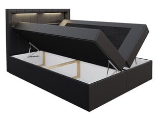 Кровать континентальная RULETKA-ekoskóra Soft 029 (szara)-160x200 см цена и информация | Кровати | kaup24.ee