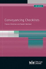 View larger image Conveyancing Checklists Revised edition hind ja info | Majandusalased raamatud | kaup24.ee