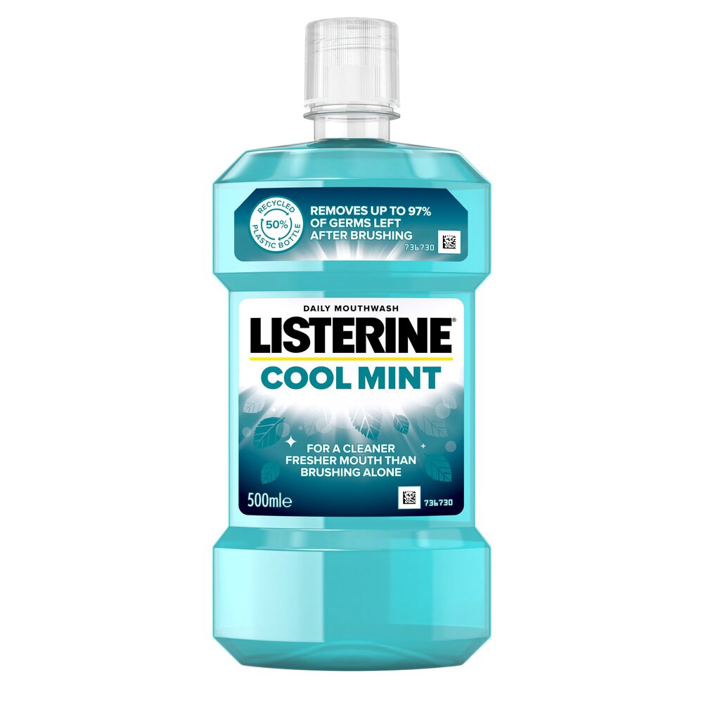 Suuvesi Listerine Cool Mint 500 ml hind ja info | Suuhügieen | kaup24.ee