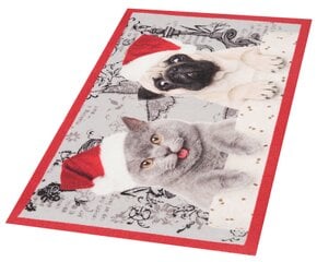 Uksematt Hanse Home Printy Christmas Cat and Dog, 45x75 cm цена и информация | Придверные коврики | kaup24.ee