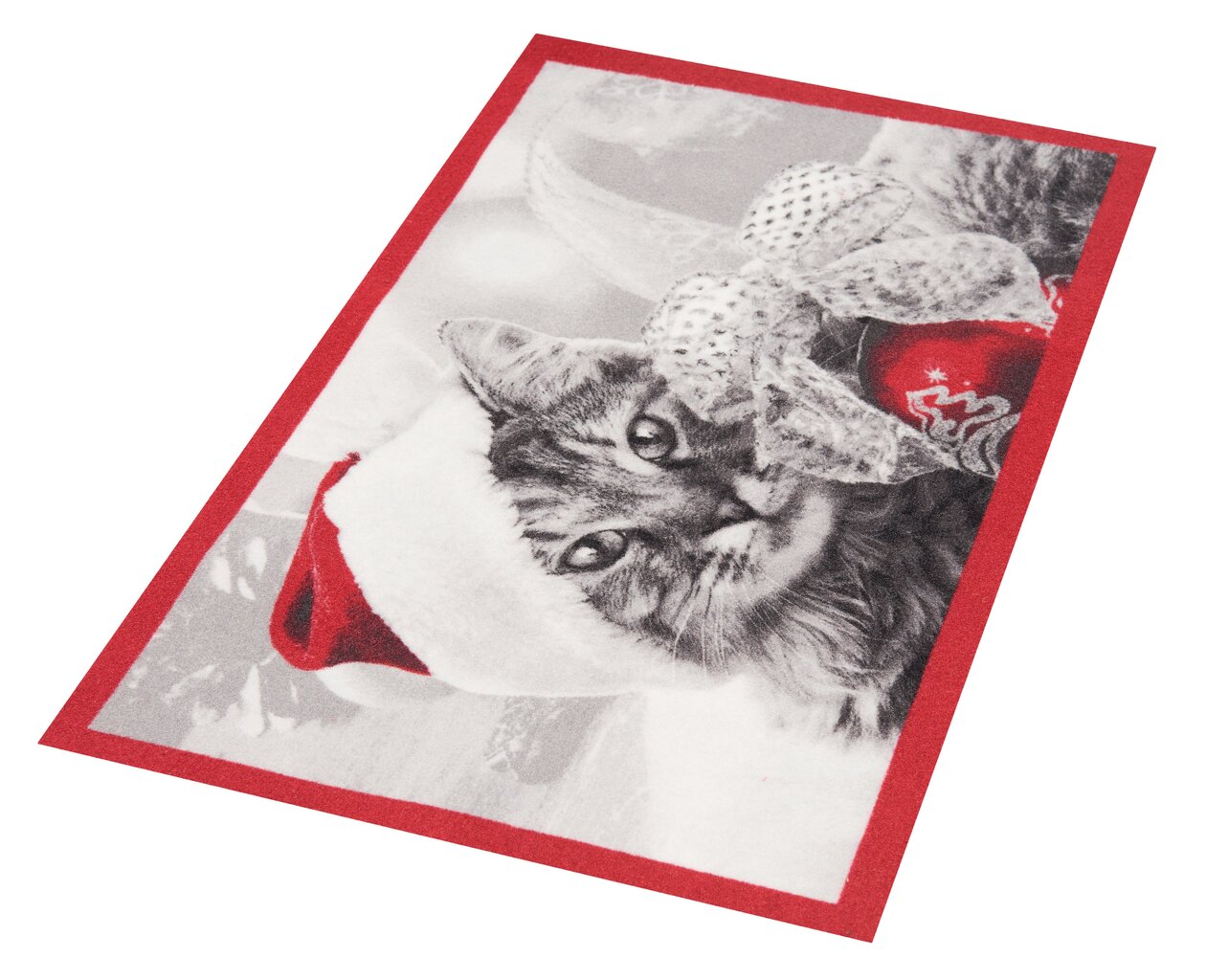Uksematt Hanse Home Printy Christmas Cat, 45x75 cm hind ja info | Uksematid | kaup24.ee