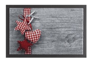 Uksematt Hanse Home Printy Stars Heart Vichy, 40x60 cm цена и информация | Придверные коврики | kaup24.ee