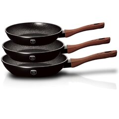 Набор сковород Berlinger Haus Ebony Rosewood Collection, 3 шт. цена и информация | Cковородки | kaup24.ee