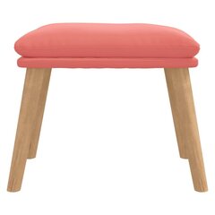 vidaXL jalapink, roosa, 45 x 29,5 x 39 cm, samet hind ja info | Kott-toolid, tumbad, järid | kaup24.ee